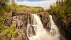 High falls on the Minnesota - Canada border.